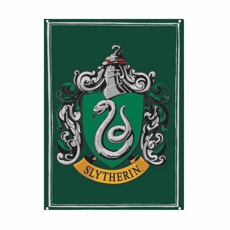 Plechová cedule Harry Potter - Slytherin