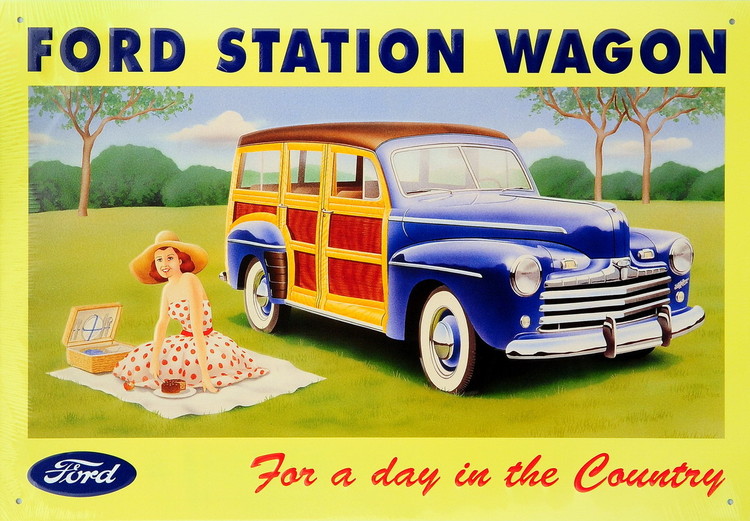 Metallschild FORD STATION WAGON