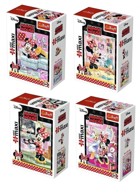 Puslespill Minnie Mouse 4in1