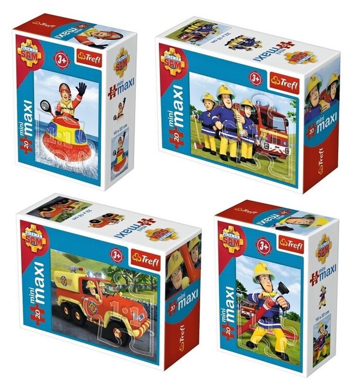 Pussel Fireman Sam 4in1