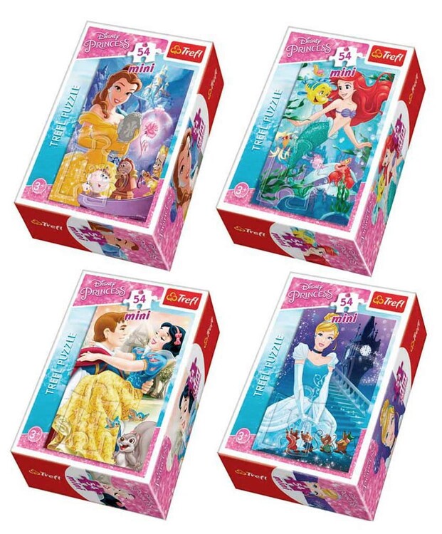 Puzzle Krásné Disney princezny 4v1