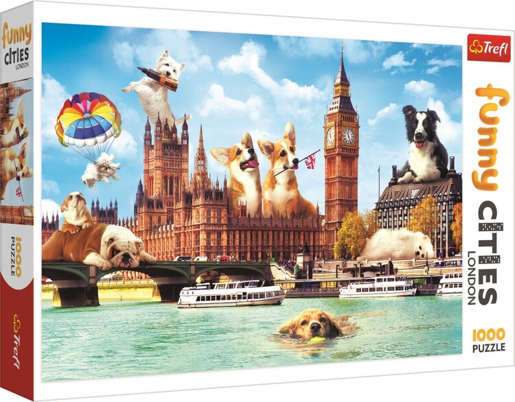 Puzzle Crazy City - Dogs in London