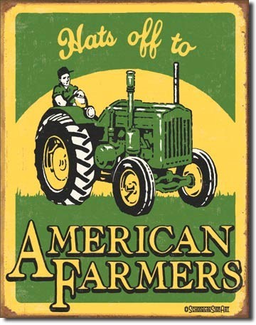 Metallschild SCHOENBERG - american farmer