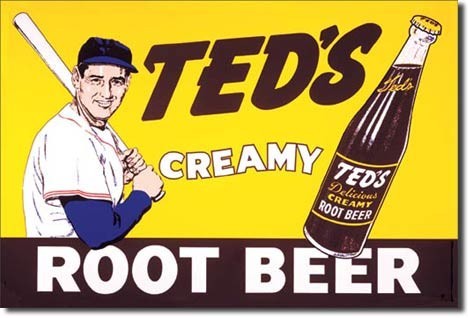 Metallschild TEDS CREAMY - root beer