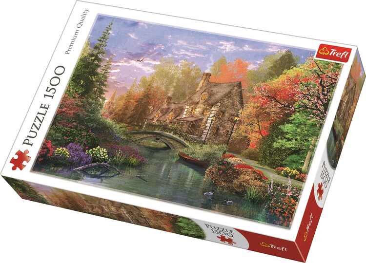 Puslespil Cottage by the Lake