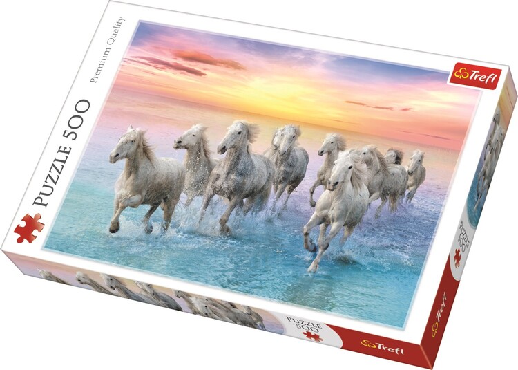 Puzzle Galloping White Horses
