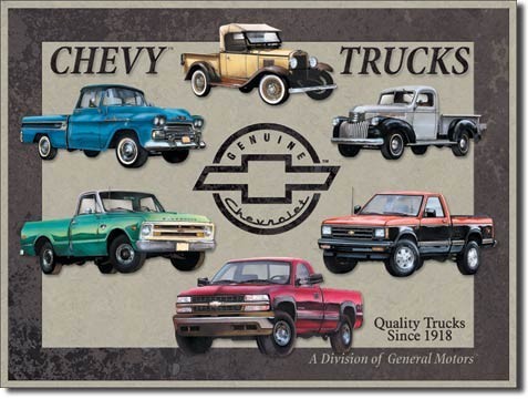 Metallschild CHEVY - truck tribute