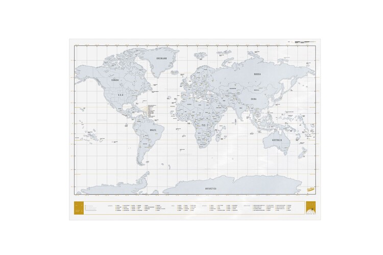 Stírací mapa Clear Edition