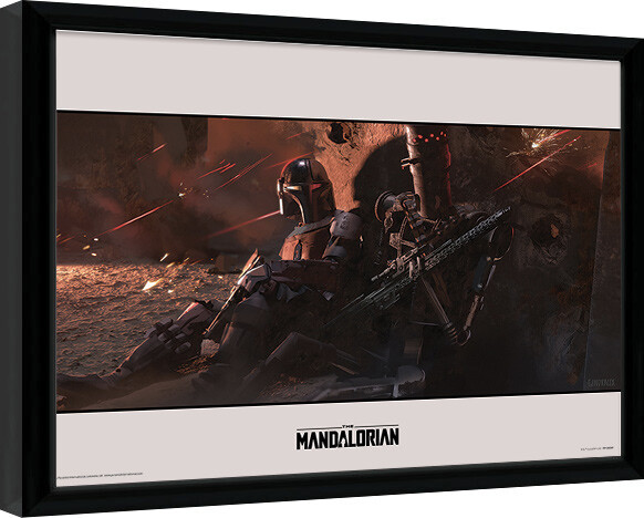 Ingelijste poster Star Wars: The Mandalorian - Cover