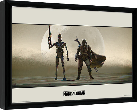 Poster incorniciato Star Wars: The Mandalorian - Duo