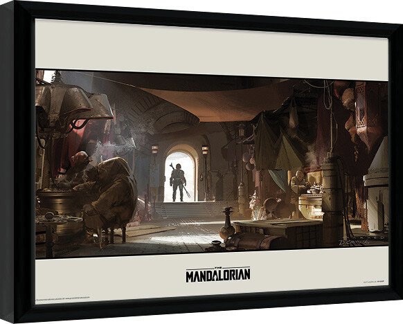 Poster incorniciato Star Wars: The Mandalorian - Entrance