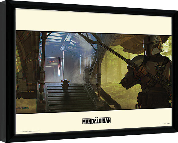 Ingelijste poster Star Wars: The Mandalorian - Explore