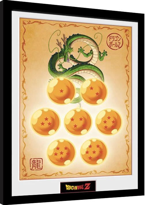Gerahmte Poster Dragon Ball Z - Dragon Balls