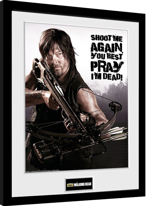 Zarámovaný plagát The Walking Dead - Daryl Shoot Me