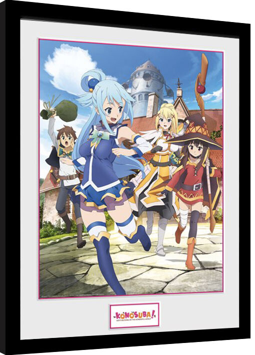 Ingelijste poster Konosuba - Key Art