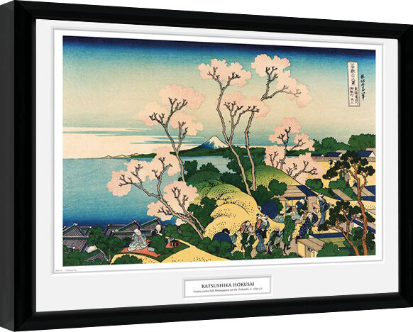 Poster incorniciato Hokusai - Goten Yama Hill
