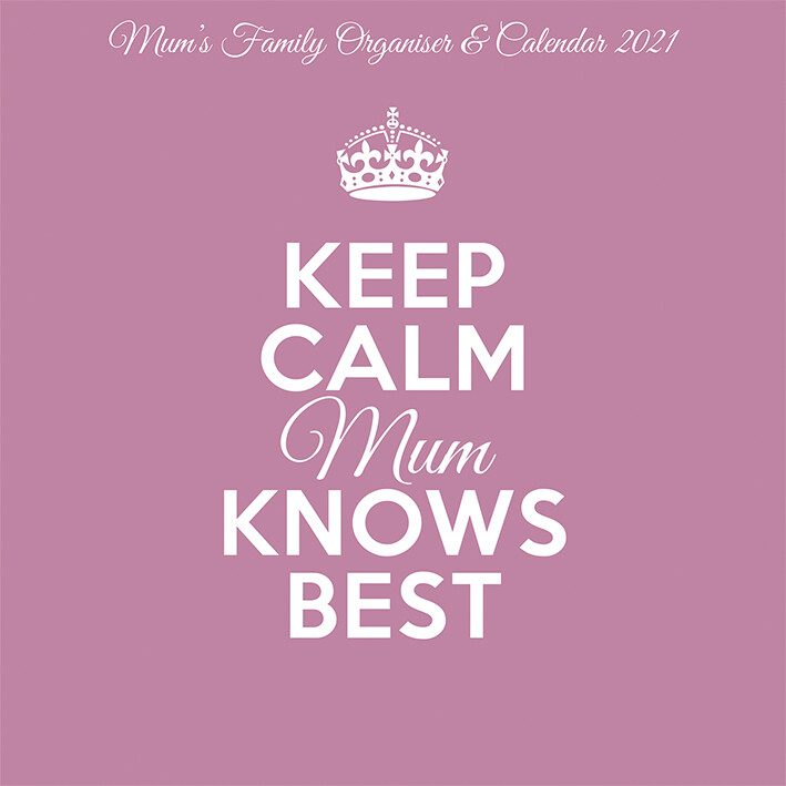 Kalendář 2027 Keep Calm & Carry On - Mum Knows Best