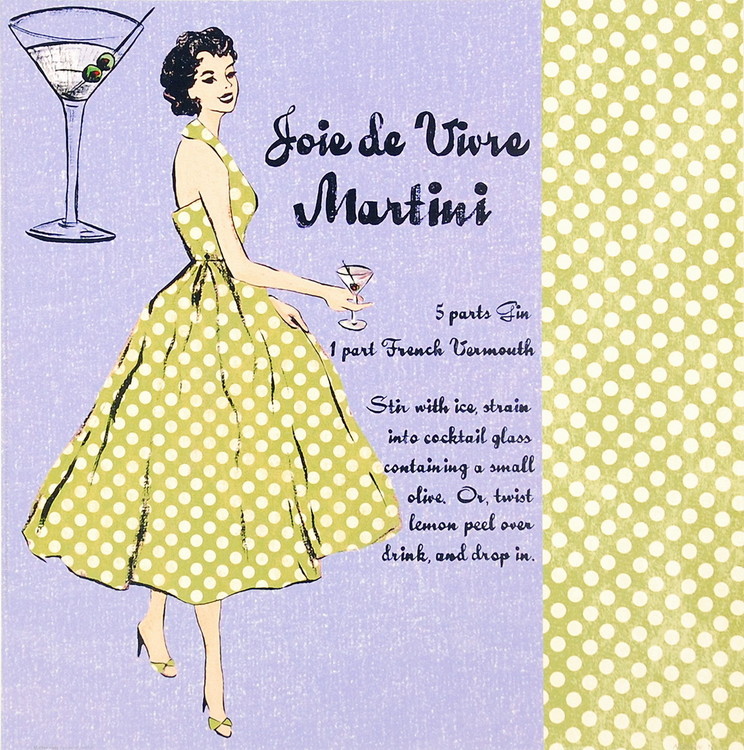 Umělecký tisk Martini Lady