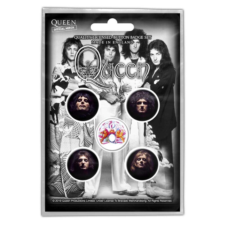 Badge sæt Queen - Faces