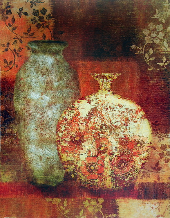Umělecký tisk Patterned Urn I