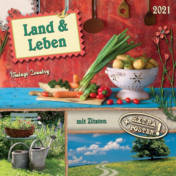 Kalendář 2027 Vintage Country