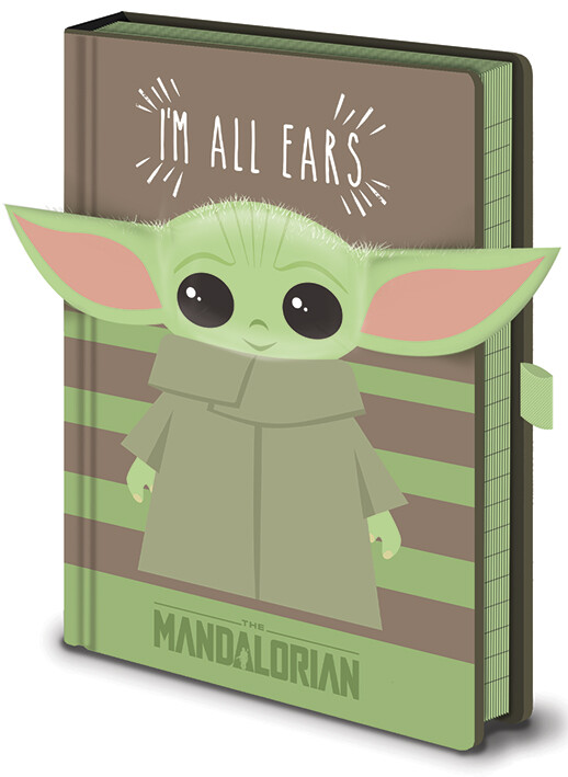 Zápisník Star Wars: The Mandalorian - I‘m All Ears Green, A5