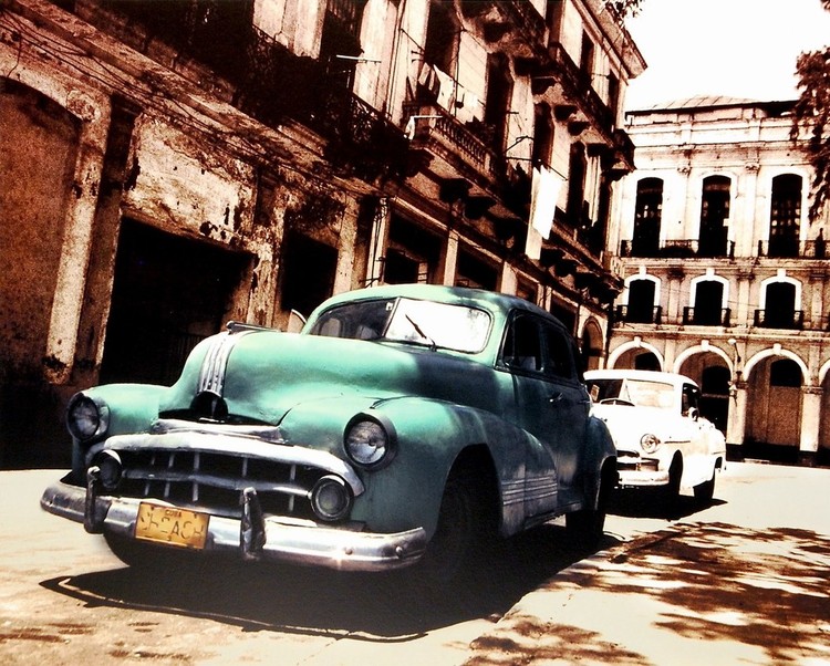 Stampa d'arte Cuban Cars II