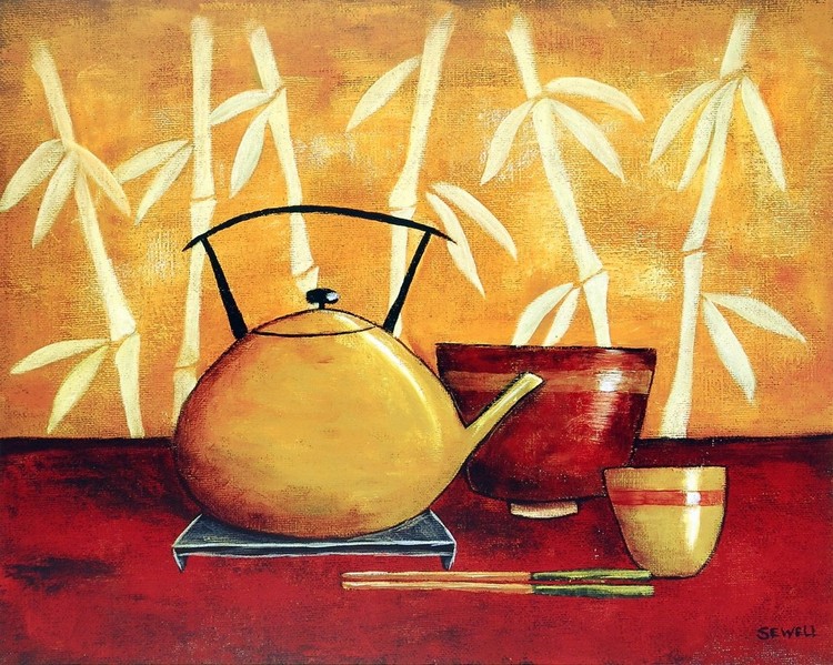 Stampa d'arte Bamboo Tea Room I