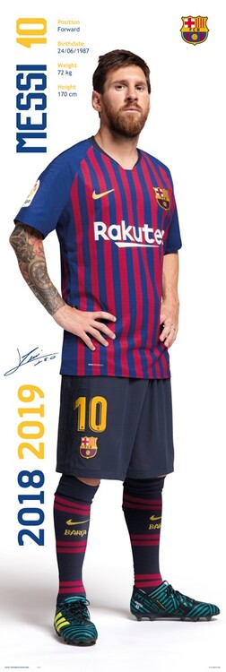 Plakát FC Barcelona - Messi 2018/2019