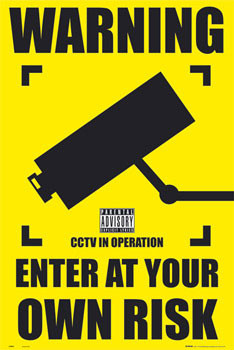 Póster CCTV - warning