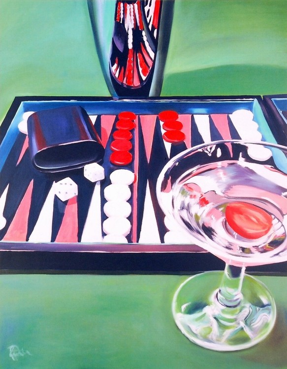 Umelecká tlač Backgammon