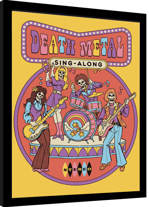 Poster incorniciato Steven Rhodes - Death Metal Sing Alon