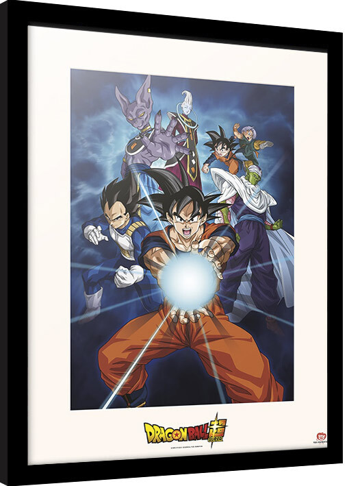 Gerahmte Poster Dragon Ball - Kamehameha