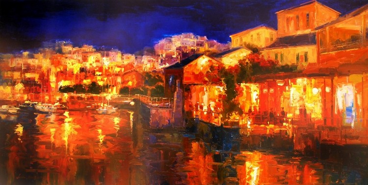 Művészeti nyomat Mediterranean Evening