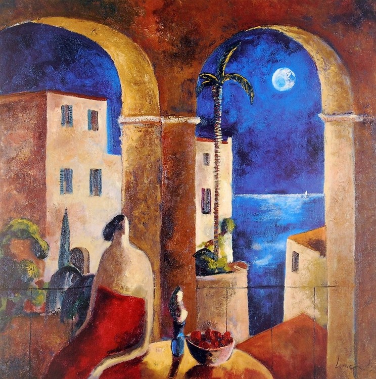 Druk artystyczny Mirando la Luna