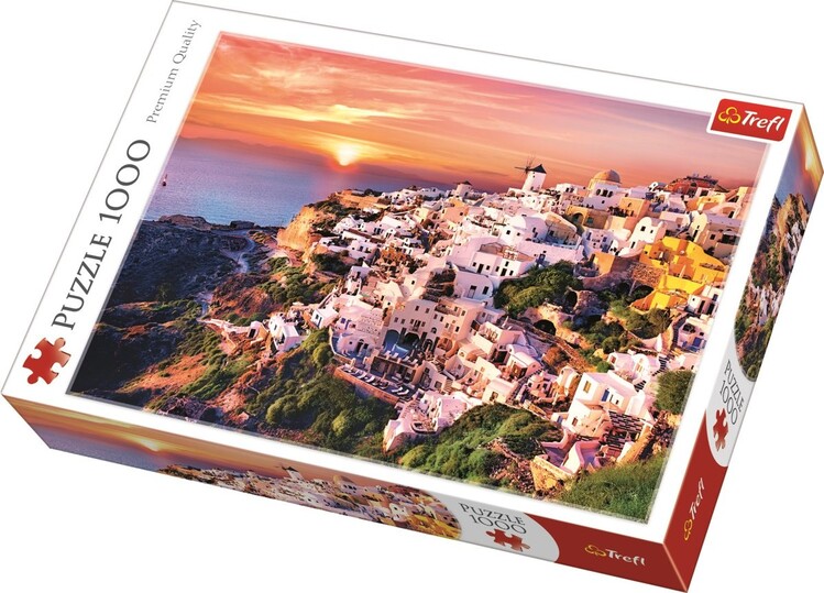 Puzzle Sunset over Santorini