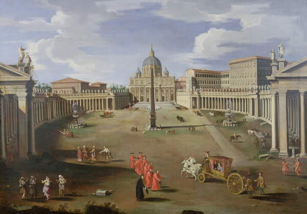 Adesivo murale A View of St. Peter's in Rome