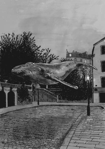 Matrica A whale in Paris, 2020