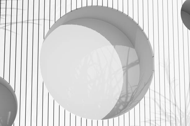 Tričko Abstract modern conceptual monochrome white 3D