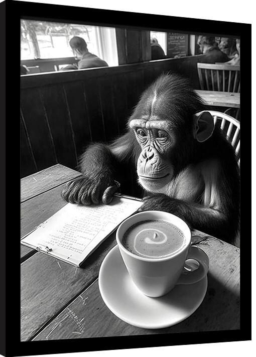 Zarámovaný plakát Ada Ingram - Hipster Chimp