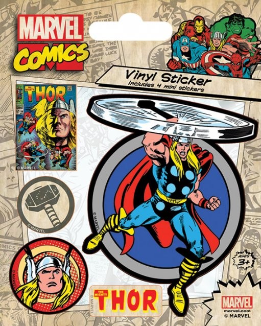 Adesivi Marvel Comics - Thor Retro