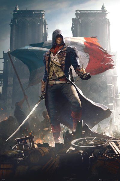 ASSASSIN'S CREED UNITY ~ GUILLOTINE 24x36 Video Game POSTER France