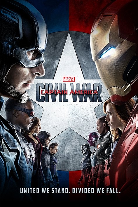 Captain America Civil War One Sheet Poster Affiche All Poster