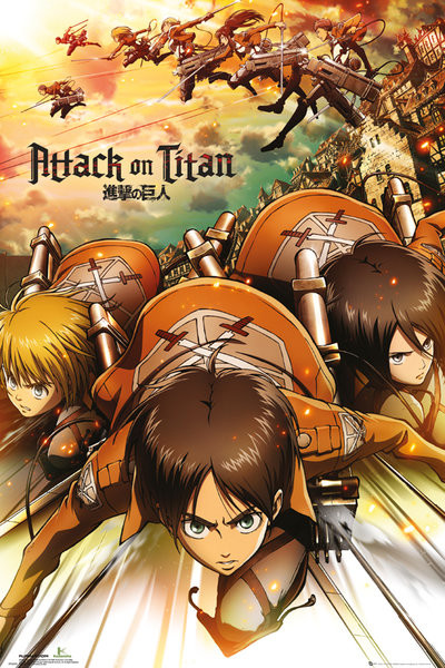 Poster L'Attaque des Titans (Shingeki no kyojin) - Attack