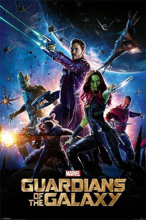 Affiche Les Gardiens de la Galaxie - film culte affiche film illustrée