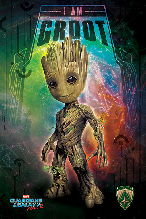 Poster Les Gardiens de la Galaxie Vol. 2 - I Am Groot