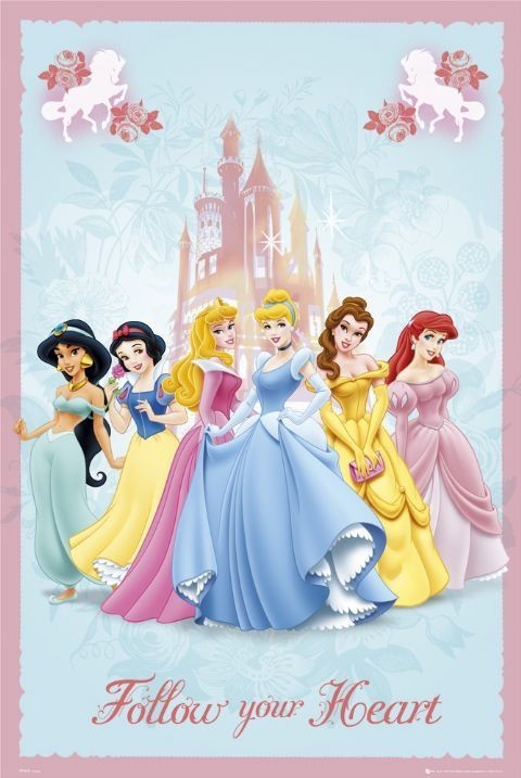 Affiche Princesse Disney Princess 40x50cm