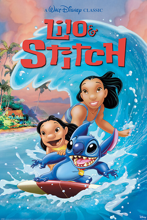 Poster Lilo & Stitch - Wave Surf