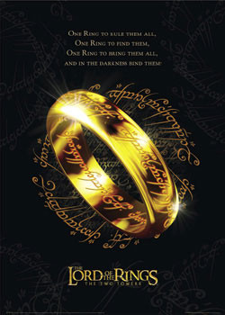 Poster, Affiche Lord Of The Rings - The One Ring En Ligne | 3+1 GRATUIT ...