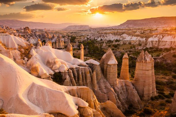 Poster Love Valley at sunrise in Cappadocia, Turkey